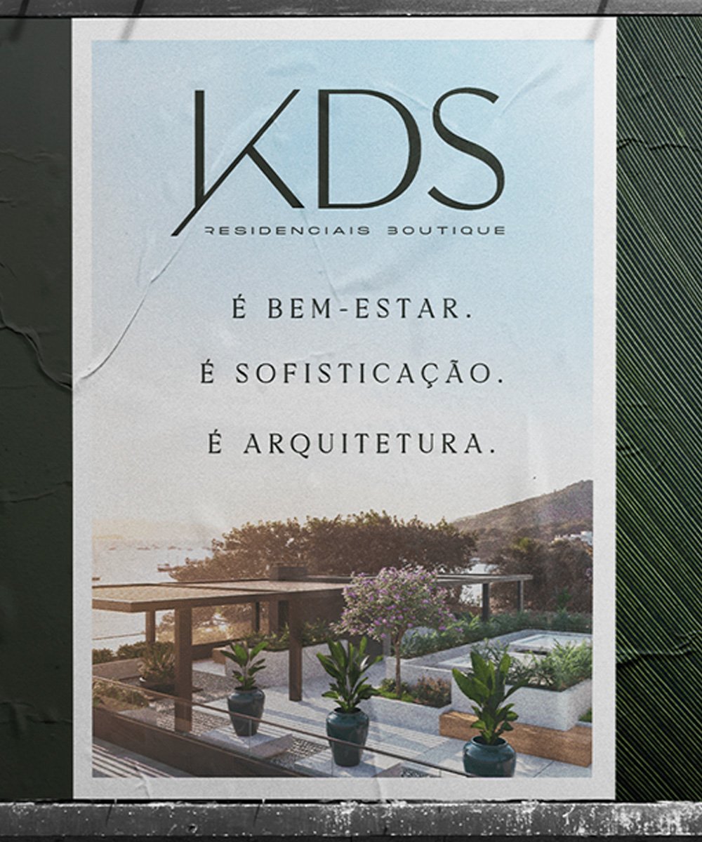 Cartaz para anunciar a nova marca KDS Engenharia